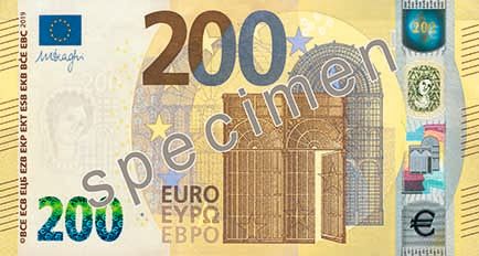 Nieuw biljet van 200 euro