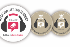 Logo's van de week van het luisterboek en de Hebban Award voor beste luisterboeken 2017